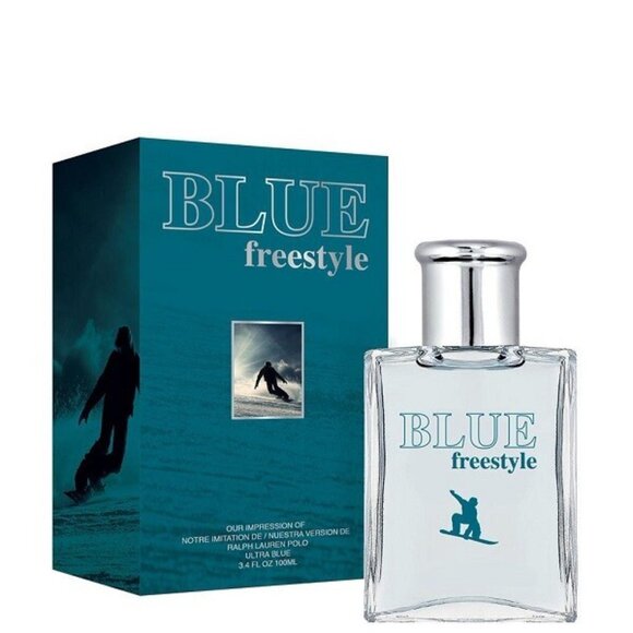 BLUE FREESTYLE men's designer cologne 3.4 oz by PREFERRED FRAGRANCE - Picture 3 of 4